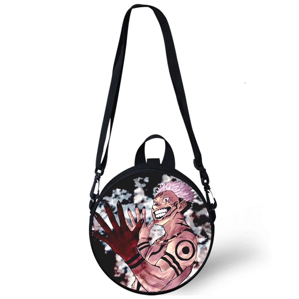 Jujutsu Kaisen ANIME Child kindergarten Bag 3D Print Crossbody Shoulder Bags For School Women Mini Round Bagpacks Rugtas Bag