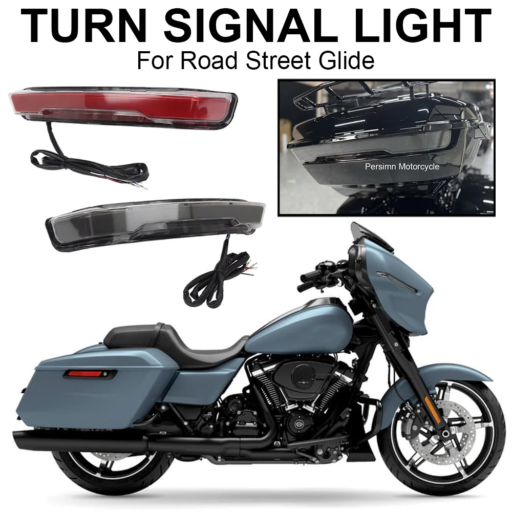 Фото Для Harley Street Road Glide ST Limited CVO FLHX 2026 Новый комплект задних светодиодных панелей Grand Tour-Pak с двумя цветами для мотоцикла. №1