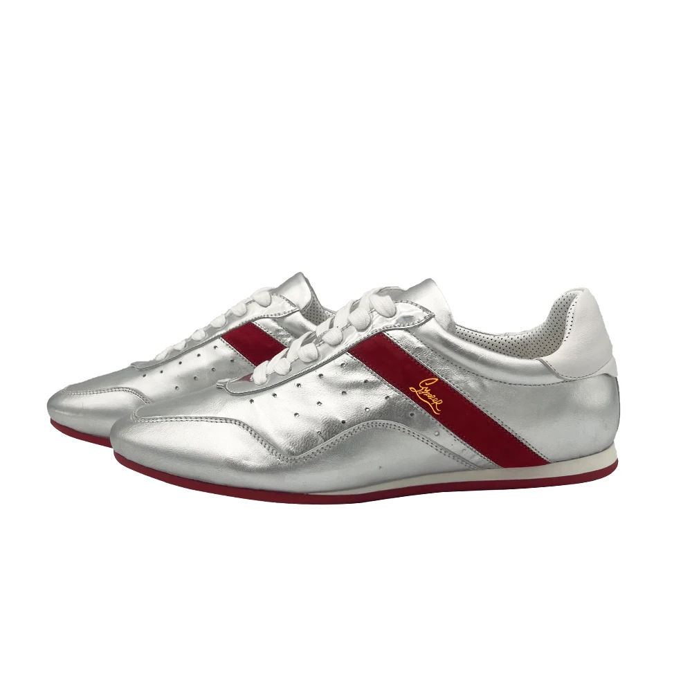 

New Designer Red Bottom Sneakers Women's Sports Luxury Casual Shoes Unisex Lace Up Men Genuine Leather Low Top Tennis Flat Shoes
