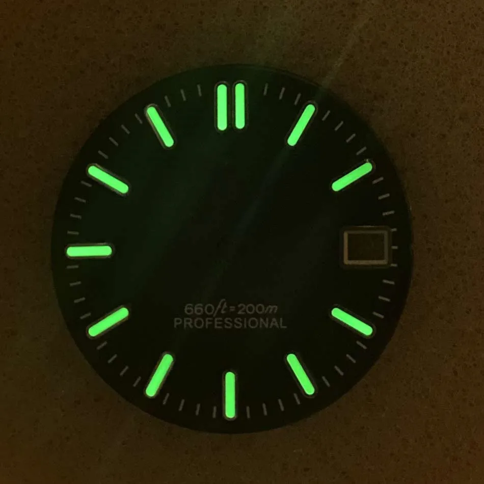 Watch accessories sunburst dial black blue white  striped nails C3 luminous NH35/36 automatic movement Date S logo NH35 case