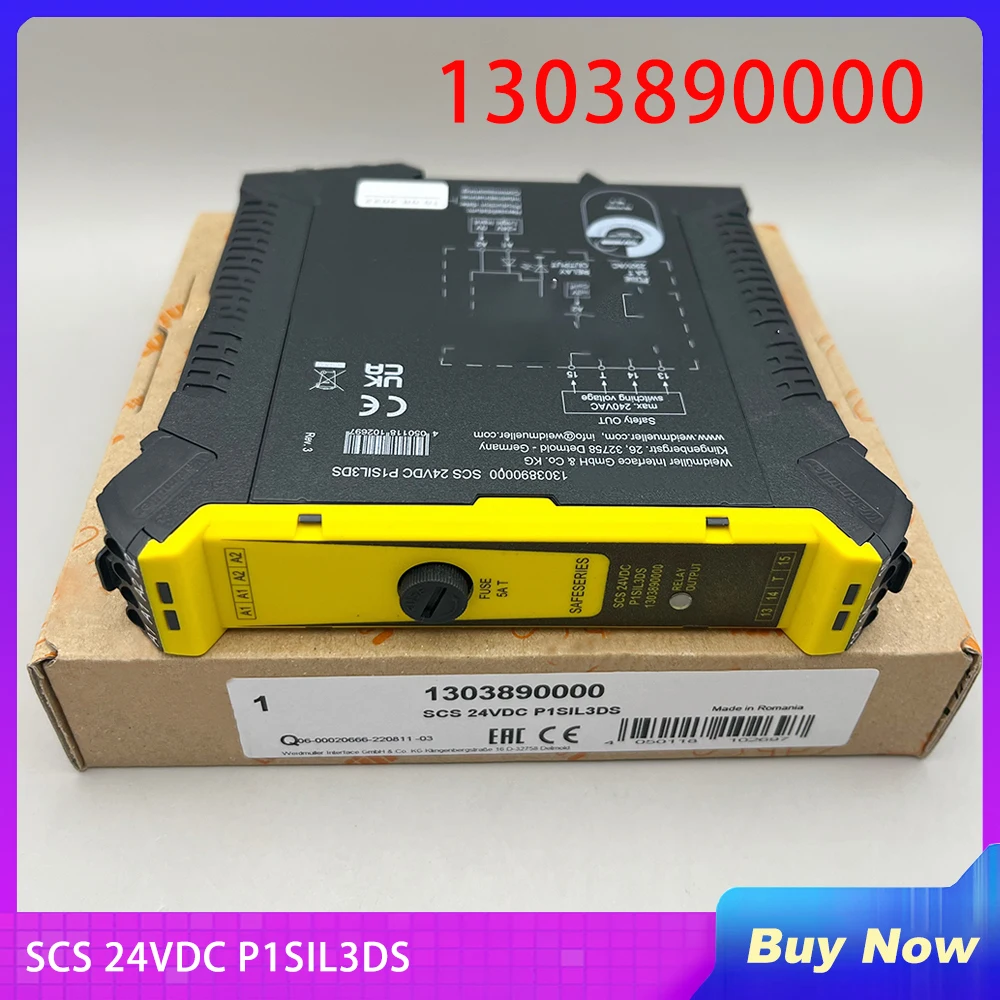 

1303890000 For Weidmuller SAFESERIES Safety Relay SCS 24VDC P1SIL3DS