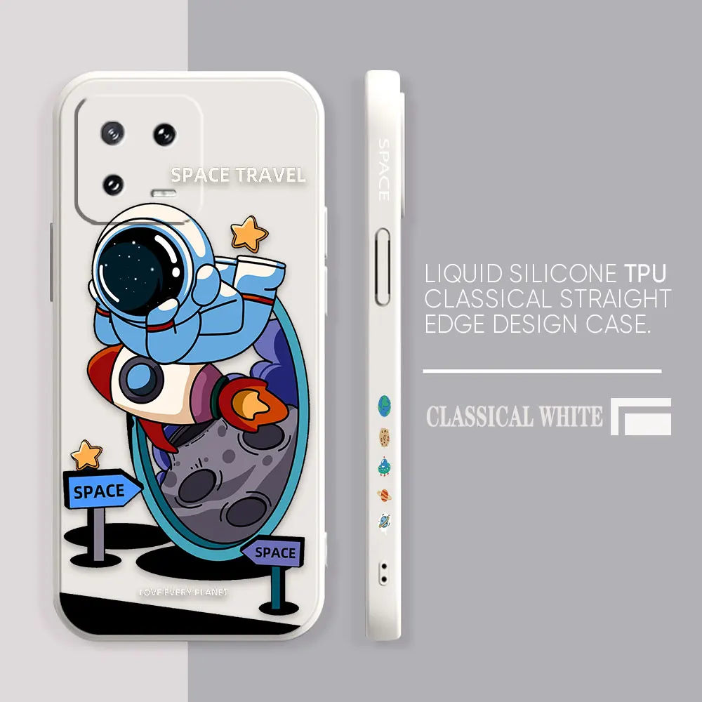 Case For Xiaomi PCOO F3 F4 F5 M3 M4 M5 X3 X4 X5 MIX 4 Black Shark 4 5 GT Pro 4G 5G Case Funda Cqoue Shell Astronaut Space Travel