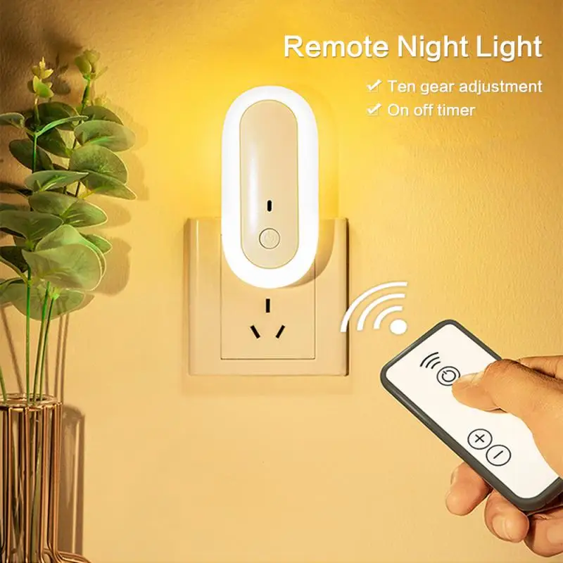 

Bedside Lights Secure Fast Charging Durable Battery Remote Control Oval Lighting Decoratio Bedroom Lamp Portable Plug Wall Lamp