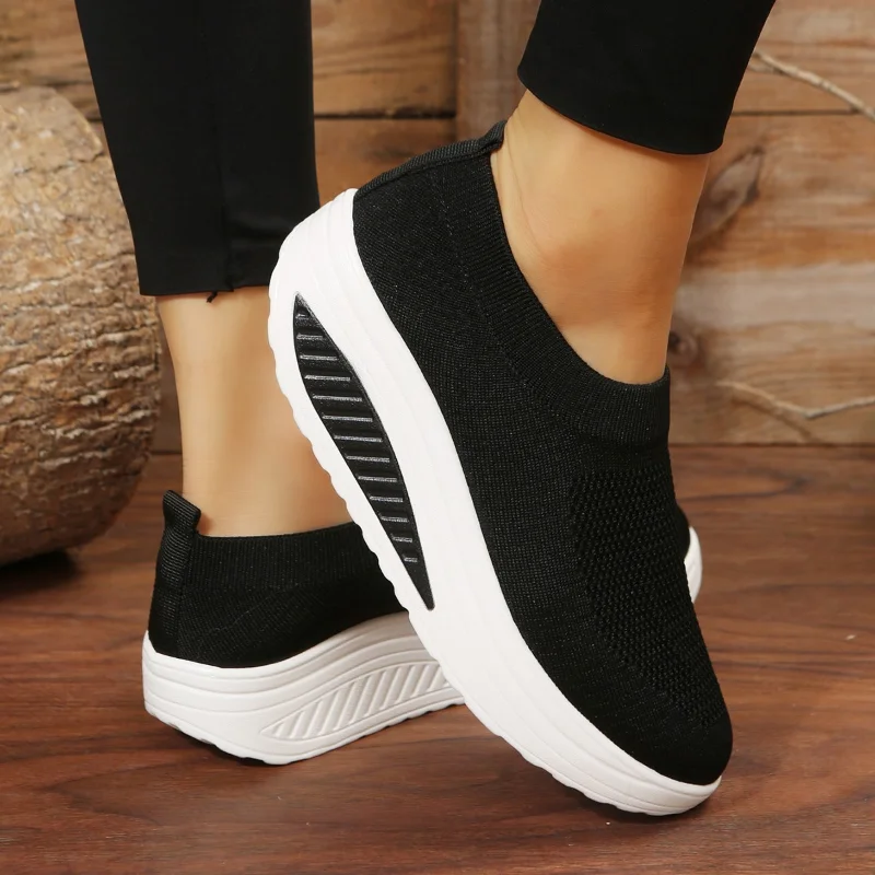 

2022 Shoes for Women Mesh Platform Women Sneakers Female Leisure Tennis Hollowed Out Slip-On Women Shoes Ladies Zapatos Mujer