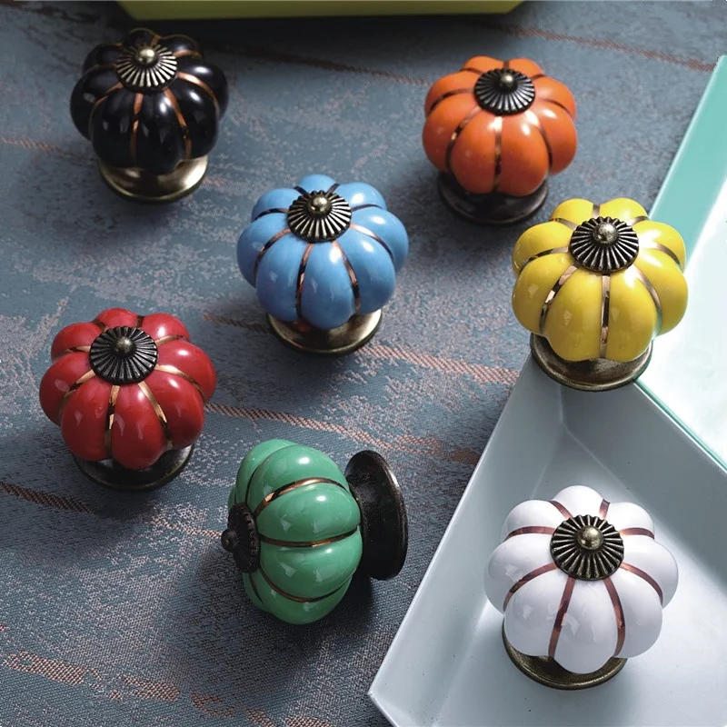 Мебель ящик шкаф кухонная ручка для мебели дверные ручки тыква металлическая