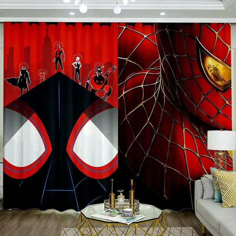 

Disney Spiderman Curtain 3D Blackout Curtains for Living Room Window Curtain for Bedroom Custom Curtains Home Decor