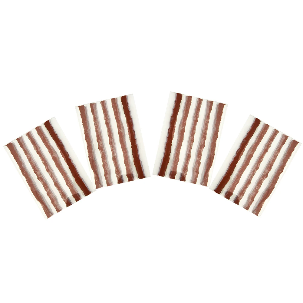 

20pcs Self Vulcanizing Tire Repair Plug Tubeless Seal Patch For Tyre Maintenance Monitor And Light Brightness