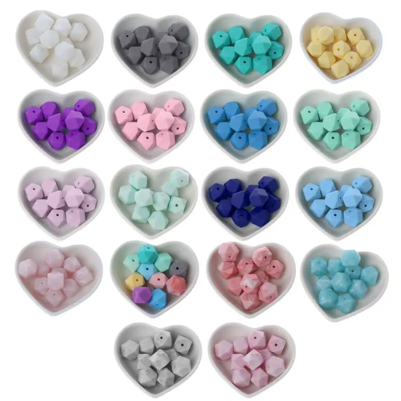 

10pcs Silicone Beads Baby Teething Teether Bead Baby Toy DIY Pacifier Accessory