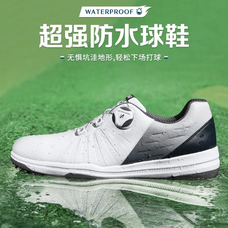 2022 New PGM Mens Summer Golf Shoes Men's Waterproof Skid-proof Sneakers Knob Strap with Removable Spikes Sports Wear XZ178