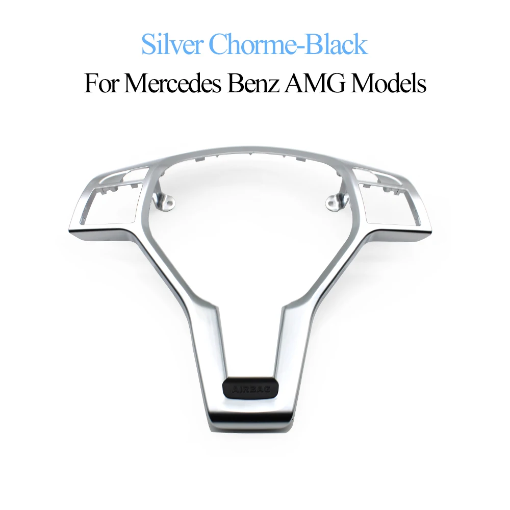 

Накладка на руль автомобиля, панель с внешней рамкой для Mercedes Benz AMG A, B, C, E, GLK, Class W176, W246, W204, C204, X204, W212, W218, W177