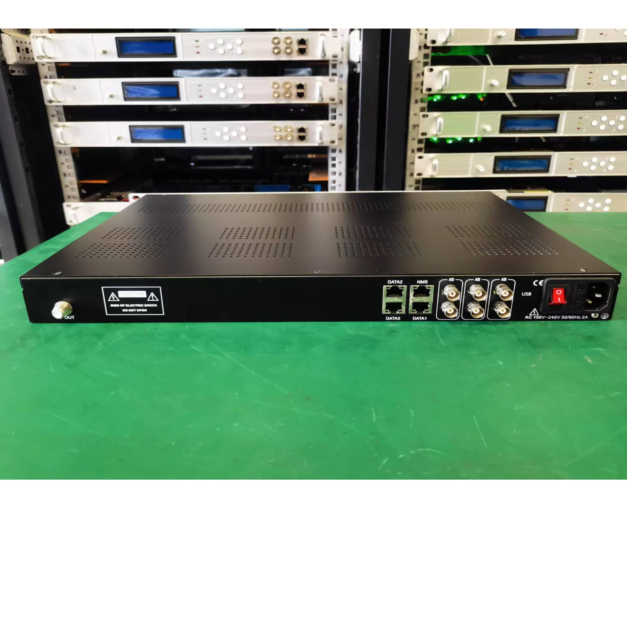 Фото 8, 12, 16, 24-канальный IP-РЧ-модулятор DVB-T ATSC ISDBT DVB-C DTMB-модулятор ASI-RF CATV, переднее оборудование HLS/SRT/RTSP/UDP №2
