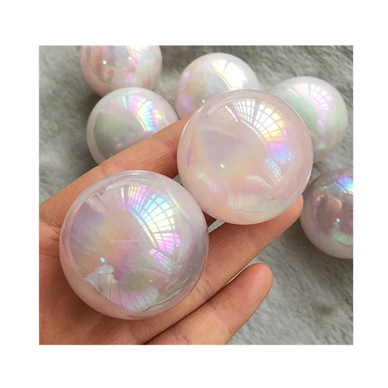 

Натуральные полированные кристаллы, Исцеляющие шарики из камня, цвет розы, для украшения