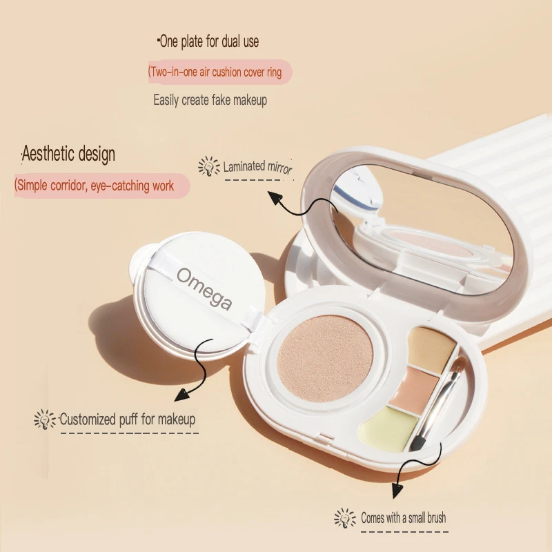 Набор для макияжа OMGA консилер воздушная подушка 2 в 1 тонизации и осветления