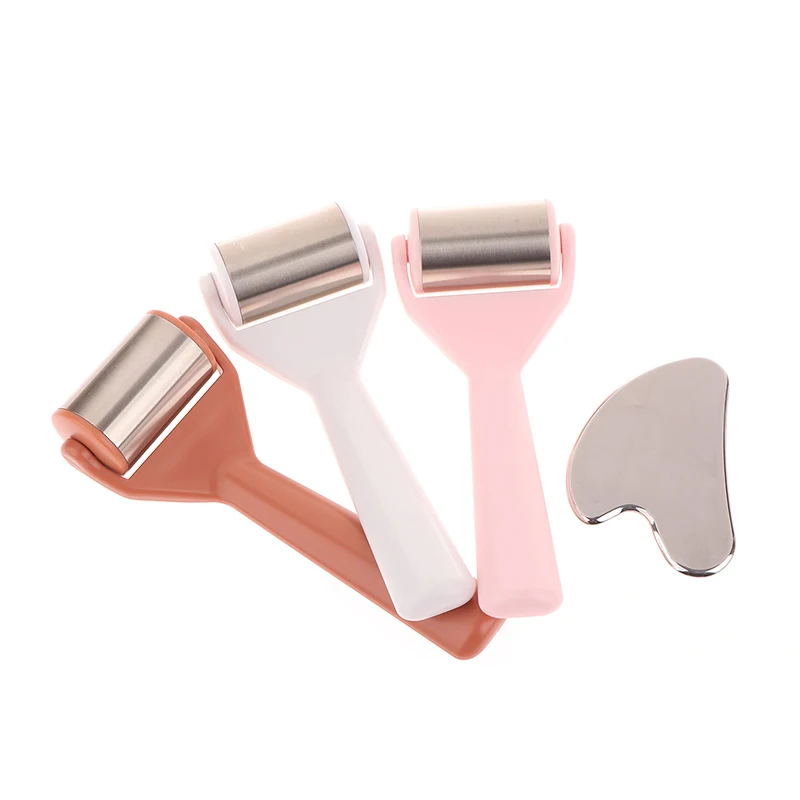 2 шт. ролик для льда лица из нержавеющей стали металлический набор инструментов