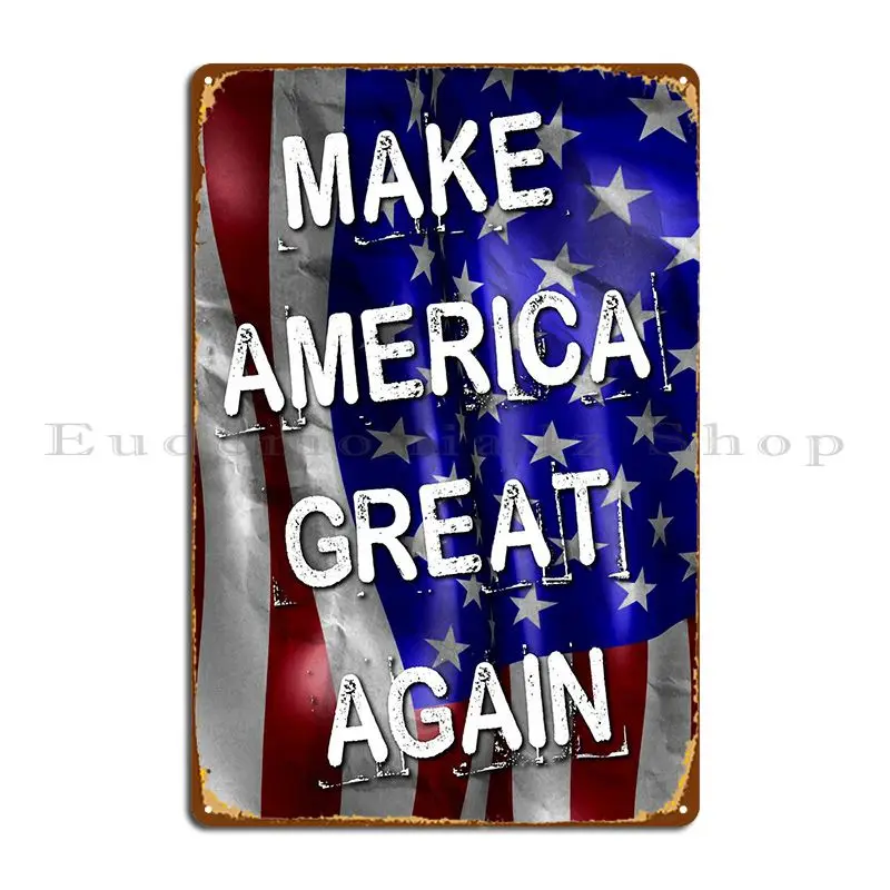 

Сделайте Америку великолепной снова металлический плакат с табличкой, забавный дизайн для дома и клуба, фотоплакат