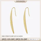 Женские серьги-подвески из нержавеющей стали, золотого цвета