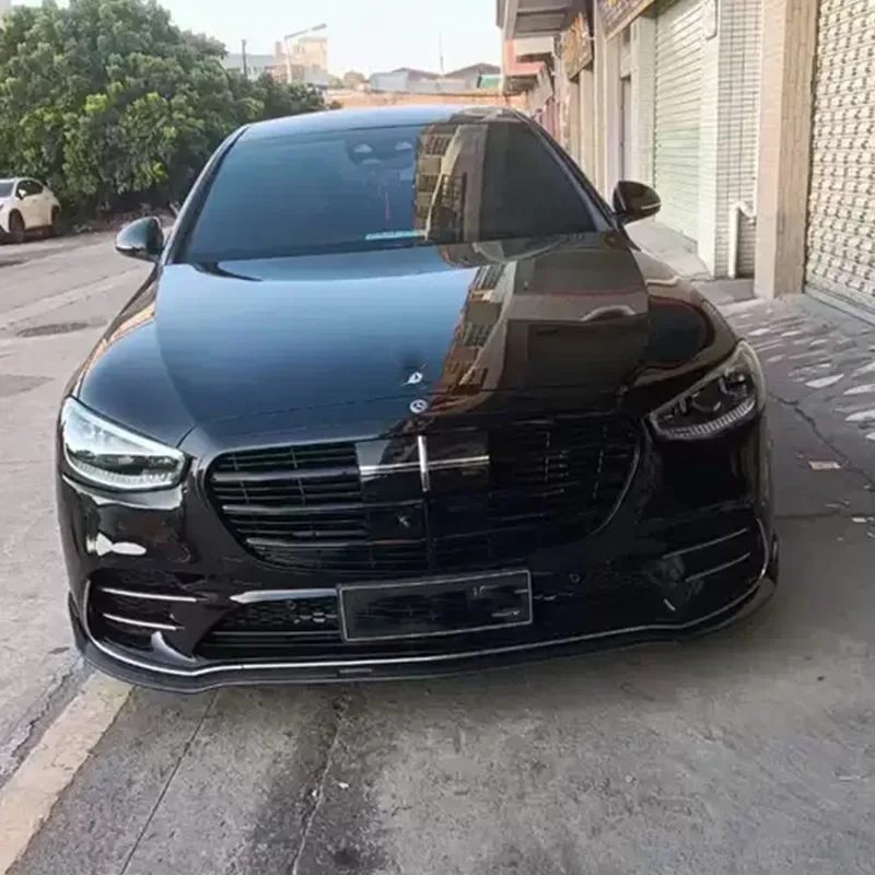Спортивный передний бампер из углеродного волокна для Mercedes Benz S Class W223 2022 диффузор