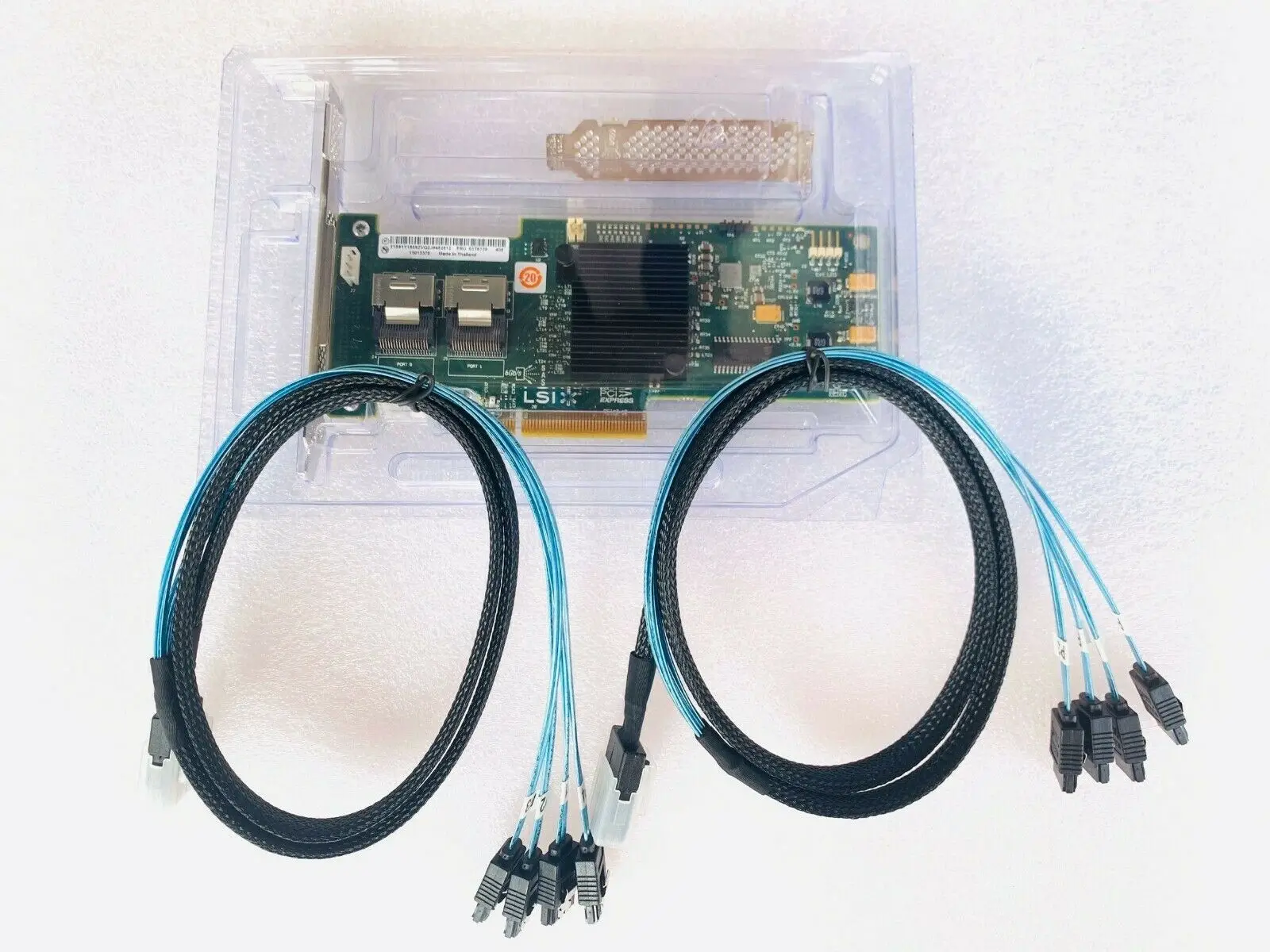 LSI MegaRAID 9240-8i RAID контроллер карты 8 портов 6 Гбит/с SAS SATA LSI00200 сервер PCIe Расширительная карта + 2 * SFF8087 SATA кабель