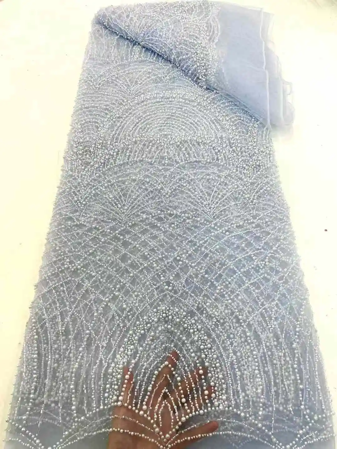 Роскошные французские бусины тяжелая кружевная ткань модная африканская для