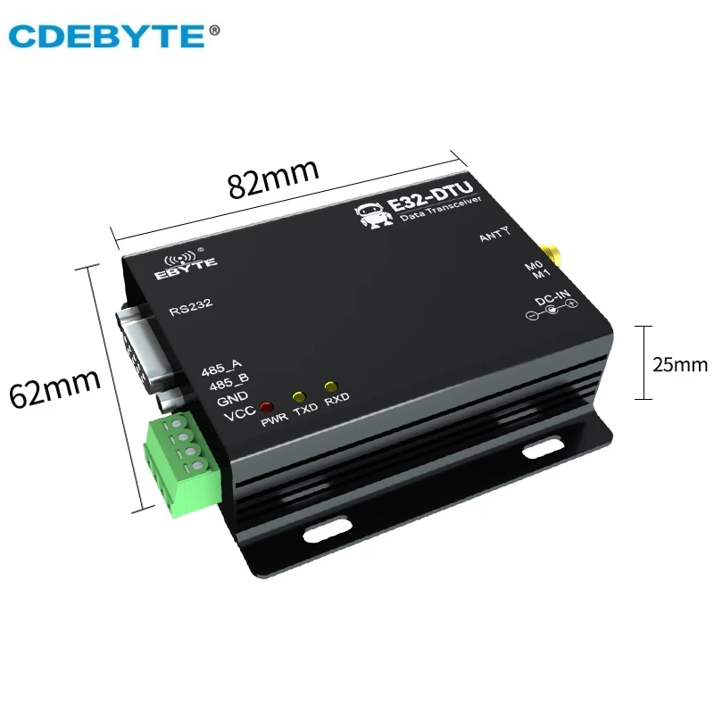 

LoRa SX1278 RS232 RS485 Long Range 1W Wireless Transceiver 30dBm Transmitter Receiver 433mhz Module E32-DTU(433L30)-V8