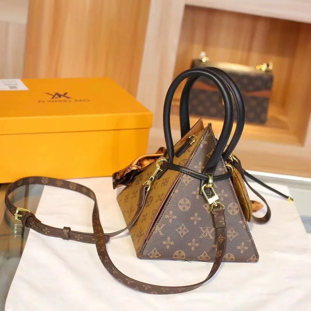 Сумка через плечо AIWANGJIAO новая сумка в виде пирамиды стильная и универсальная