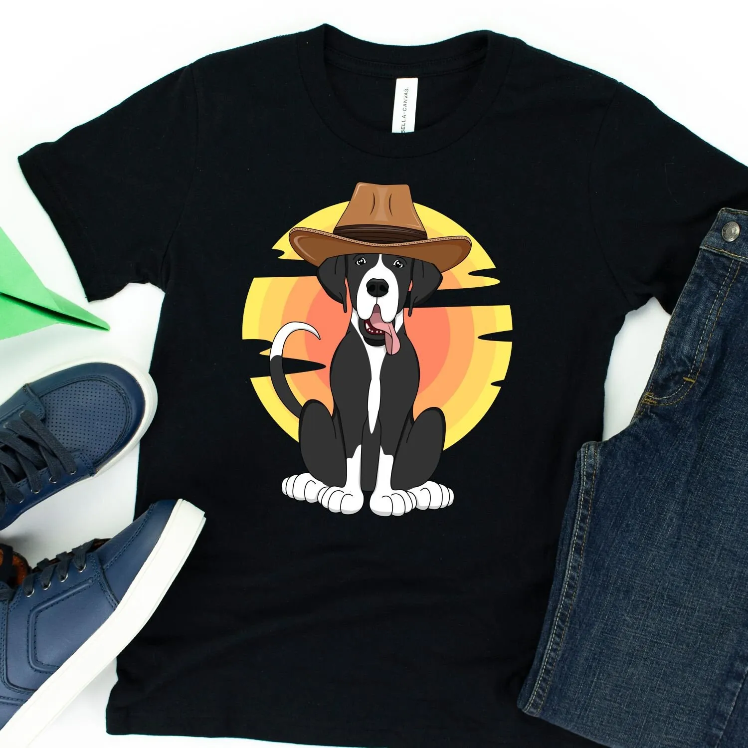 Футболка Вестерн Мантия великого дога для собак и мам винтажная Техасская 70-е