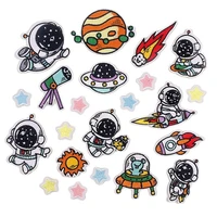 clothing women men diy embroidery patch cartoon astronaut deal with it iron on patches for clothes diy fabric free shipping