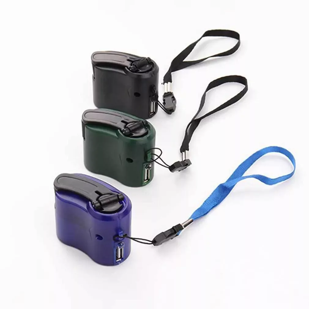 

Portable USB Emergency Charger Dynamo Hand Crank USB Cell Phone Outdoor Camping Backpack Emergency Charger For IPhone
