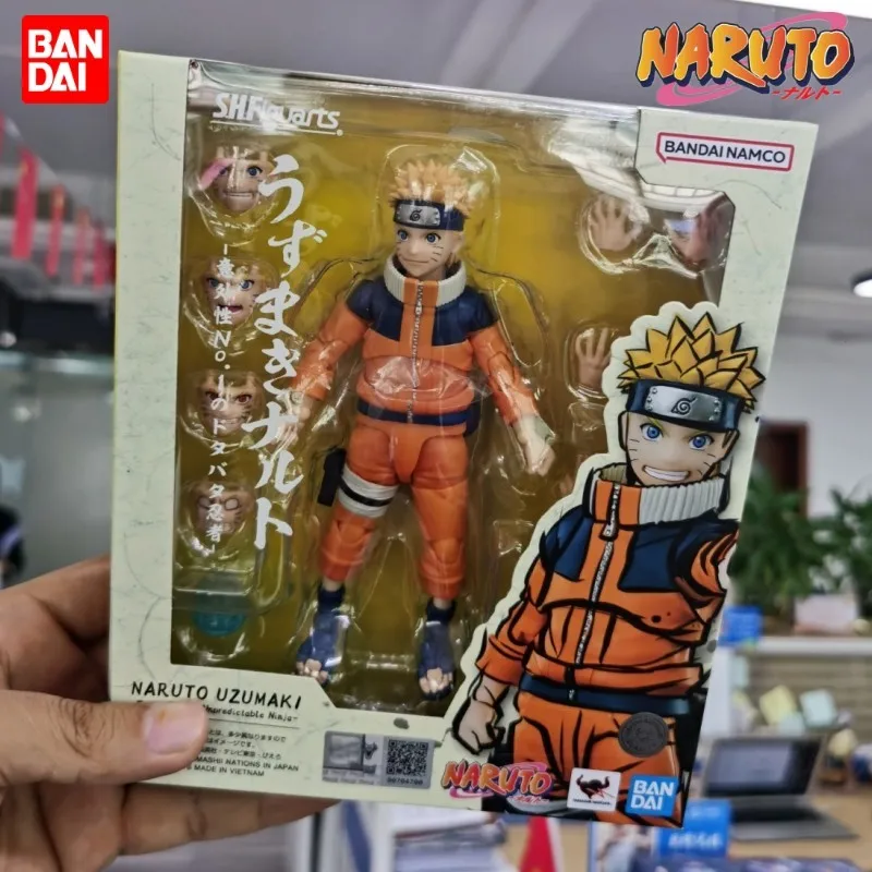 

Bandai SHF Original figuarts Naruto Childhood Juvenile Naruto Uzumaki - The No.1 Most Unpredictable Ninja Action Figure Kids Toy