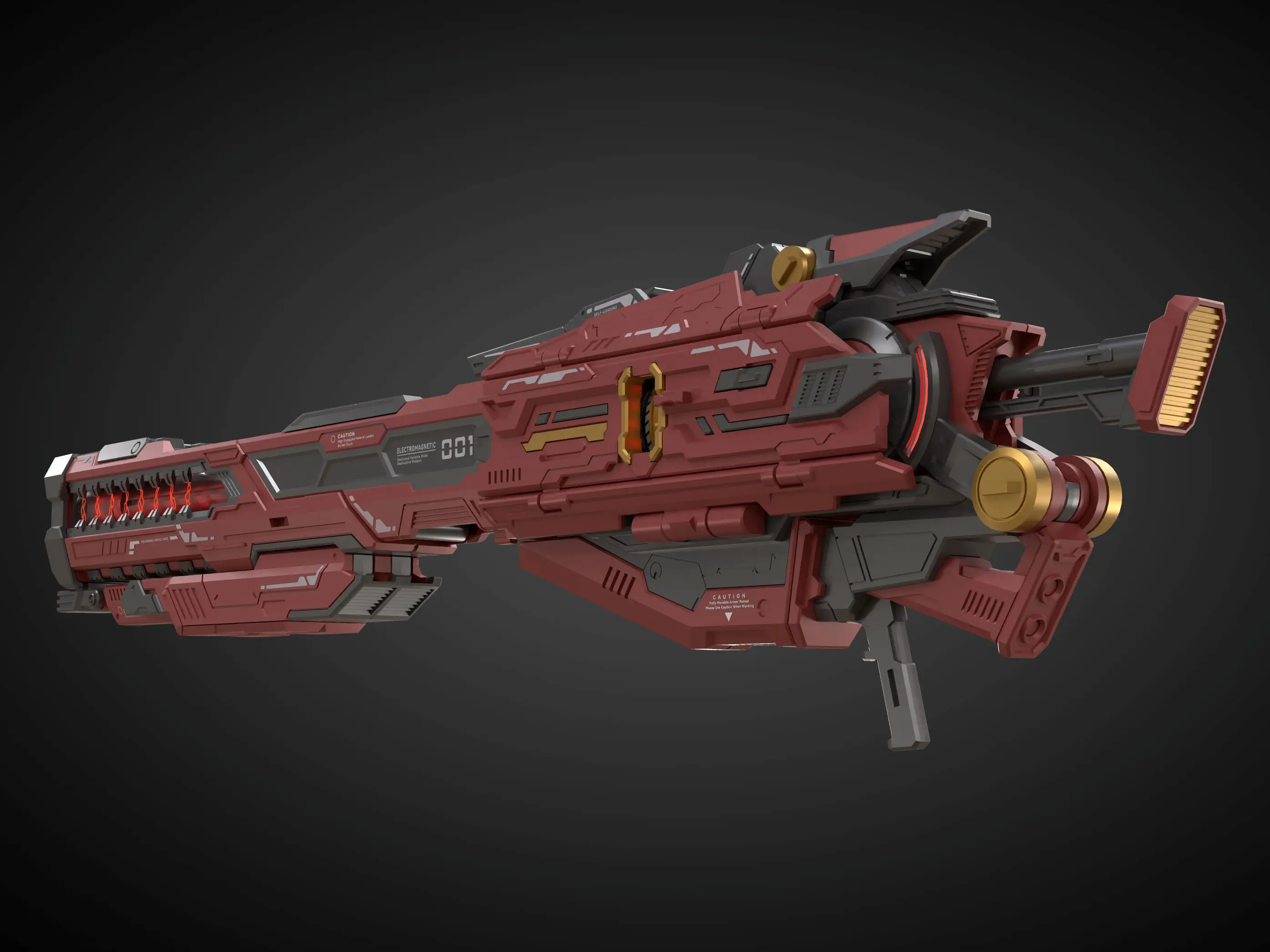 Набор деталей для обновления сверхмощного рельсового пистолета 1/100 1/144 Pro