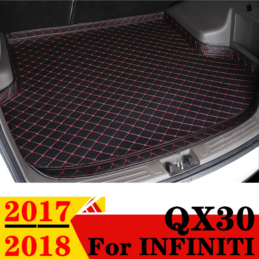 

Коврик для багажника автомобиля Infiniti QX30 2017 18, для любой погоды, XPE, Высокий Боковой задний ковер для груза, коврик для багажника, автозапчасти, багажник