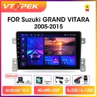 Vtopek 4G WiFi 2din Android Car Radio Multimedia Video Player GPS Navigation For Suzuki Grand Vitara 2005-2015 Head Unit