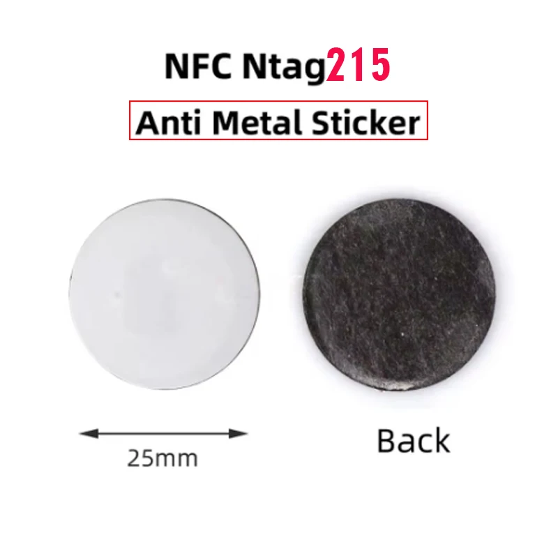 Фото 300 антиметаллических метков NFC Наклейки NFC На металлических белых наклеек NFC, совместимые с программируемой памятью Android и iPhone 504 байта №5