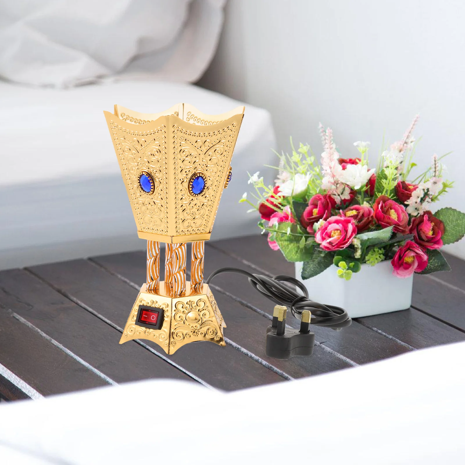 Электрическая курильница декор подключаемый аромат бытовой металлический