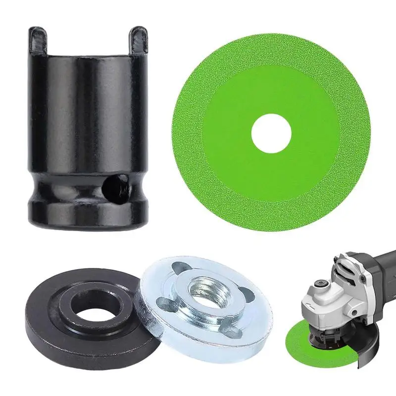 

Glass Cutting Grinder Disc 3.93 Inch Glass Super Fine Glass Tile Blade 1mm Rim Height Wet Cutting Circular Saw Blades 4pcs/set
