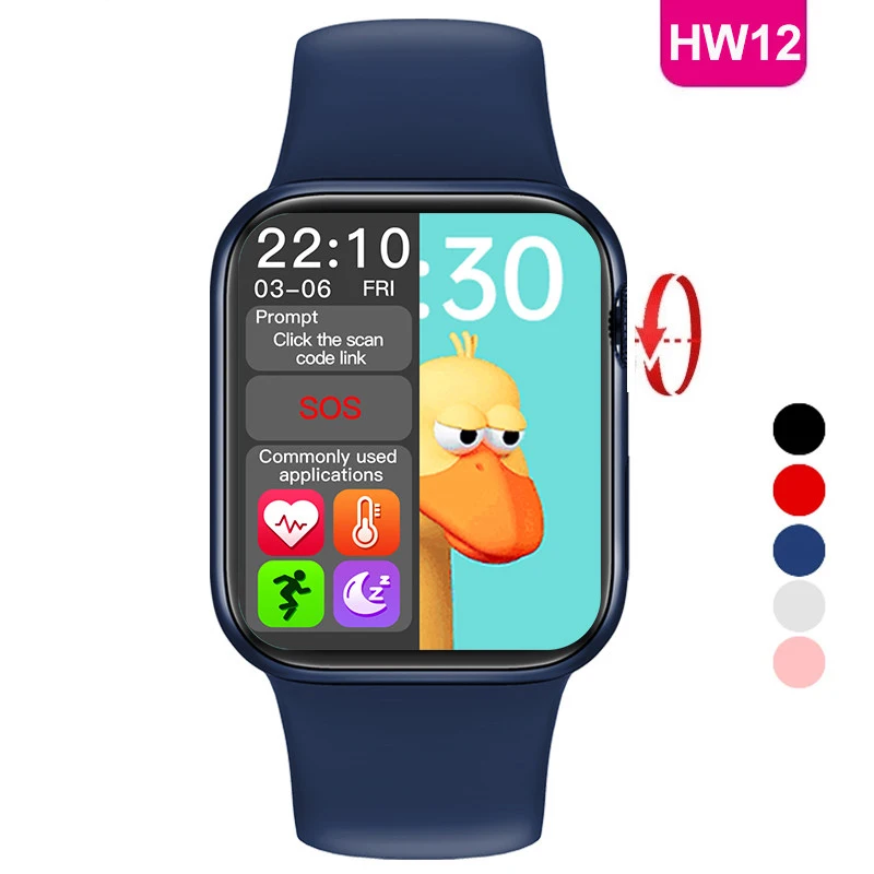 

Original HW12 Smartwatch Series 7 Call Music Waterproof Sports Fitness Tracker Mens Women Ladies Smart Wrist Clock Watches