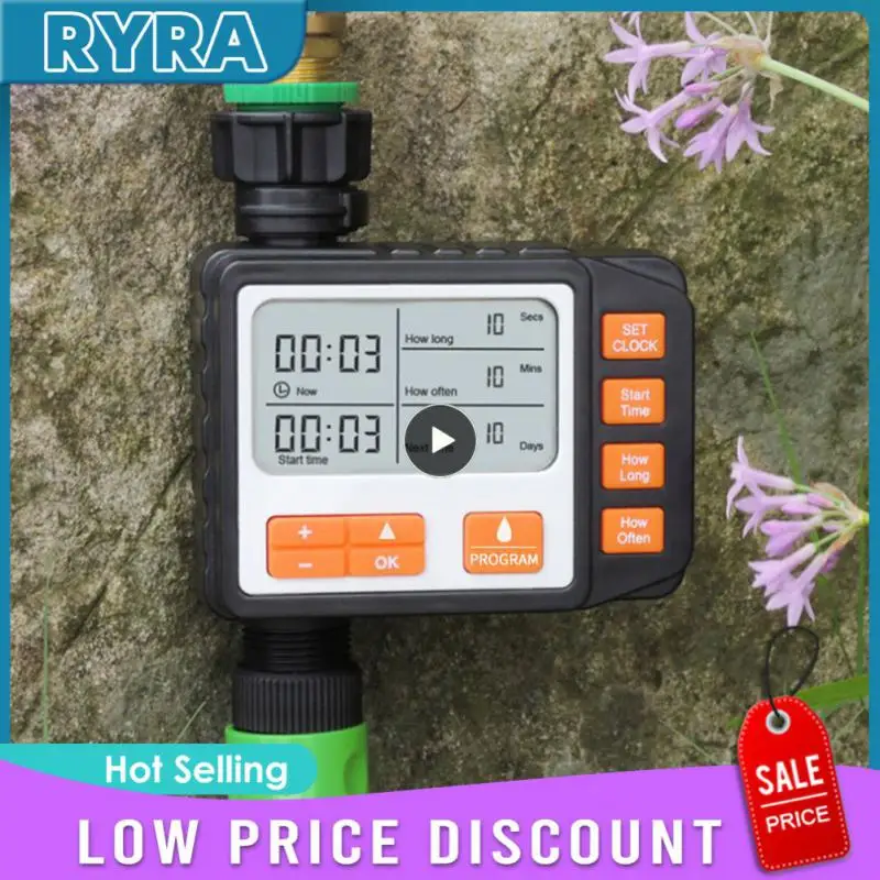 

1/2/3PCS Garden Water Timer Automatic Electronic LCD Display Irrigation Solenoid valve Agriculture watering system Controller