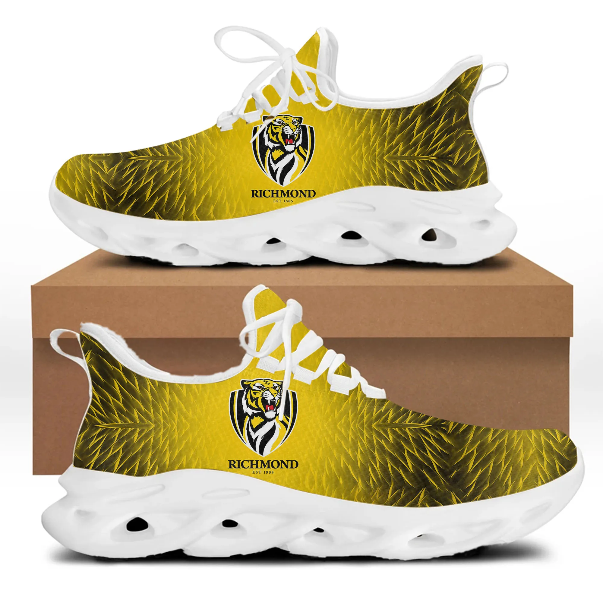 

Richmond Australian Football Flats Sneakers Mens Womens Sports Running Shoes High Quality DIY Sneaker customization Shoe