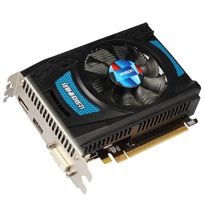 

Yeston RX550 Ultra-Fast Graphics Card 4GB GDDR5 128Bit Desktop PC Gaming Graphics Card Supports DVI-D/HDMI-Compatible/DP