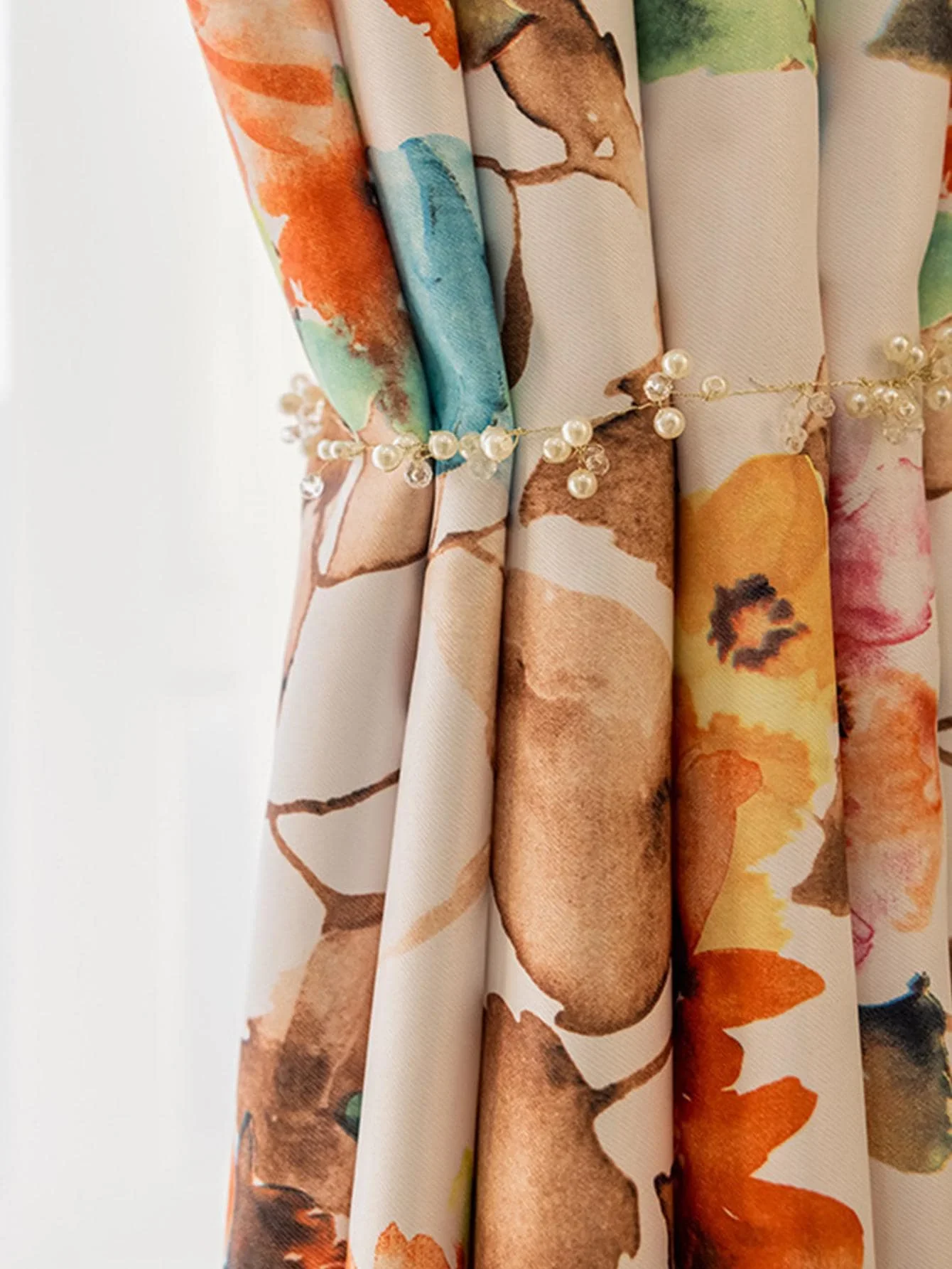 Полузатемняющие шторы для гостиной в американском сельском стиле шаохуа 1 шт.