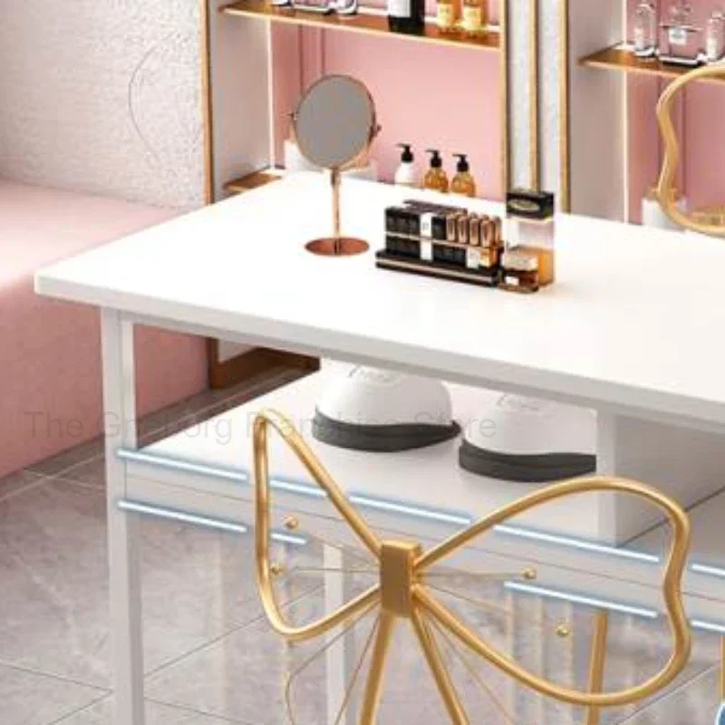 Простые маникюрные столы для ногтей профессиональный белый очиститель макияжа