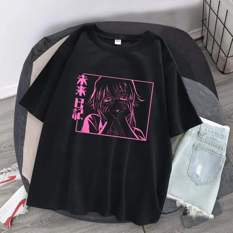 Yuno Gasai школьная форма мужская футболка Японская манга Mirai Nikki будущий дневник