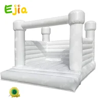 Hot Selling 4x4m/13*13FT White Inflatable Wedding Bouncer Castle House / Jumping Moon Bounce  For Wedding Party Rental