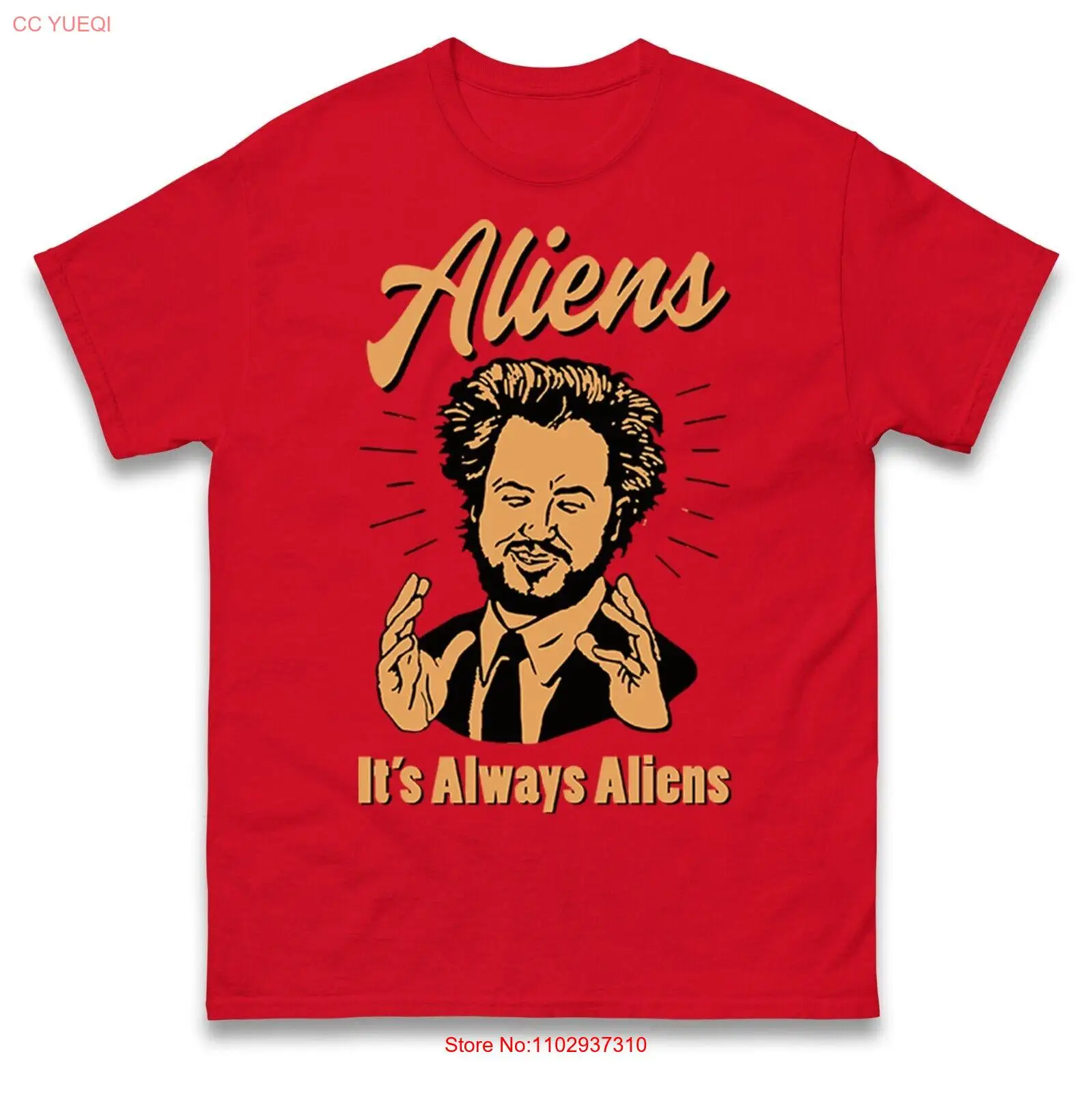 Giorgio A. Забавная футболка Tsoukalos с пришельцами &quotвсегда&quot