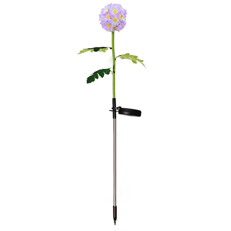 

Creative Garden Yard Patio Decorative Solar Flower Lamp Waterproof Wireless LED Light Waterproof Lawn Outdoor Ornament