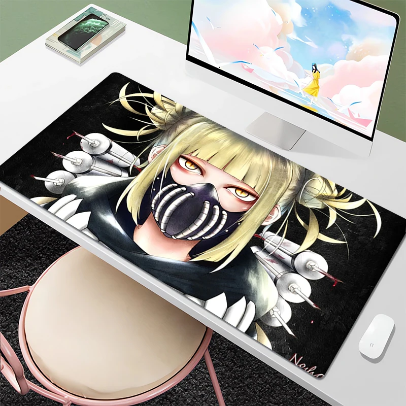 

Himiko Toga Keyboard and Mouse Pad Gamer 900x400 Table Mat Deskmat Setup Gaming Desk Accessories Mousepad Xxl Anime Mause Pc Kit