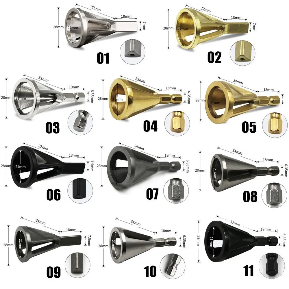 Внешний фреза из нержавеющей стали для ремонта поврежденных болтов