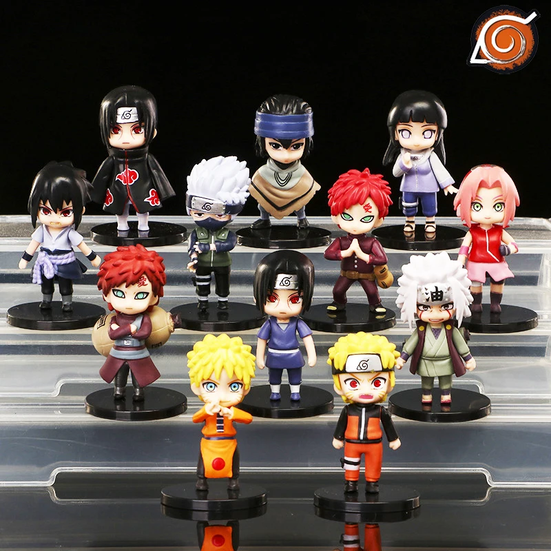 

Anime Naruto Sasuke Hinata Kakashi Itachi Jiraiya Anime Action Figures Model Kids Boys Figurines Toys Hobbies Manga Model Plate