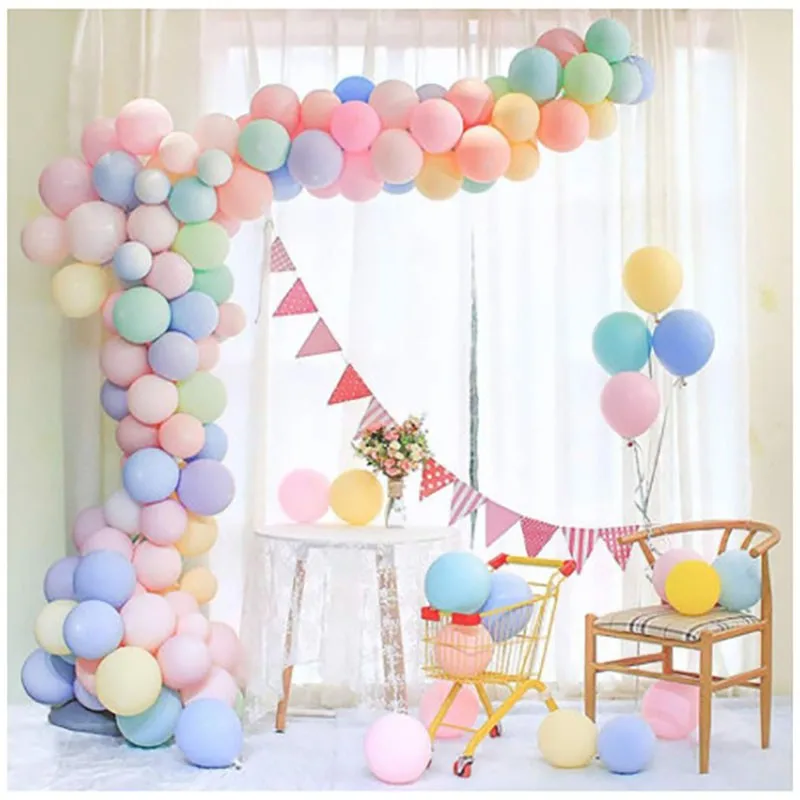 

20pcs 10Inch Macarons Latex Balloon Birthday Party Candy Birthday Party Wedding Balloons Decoration Colorful Baby Shower