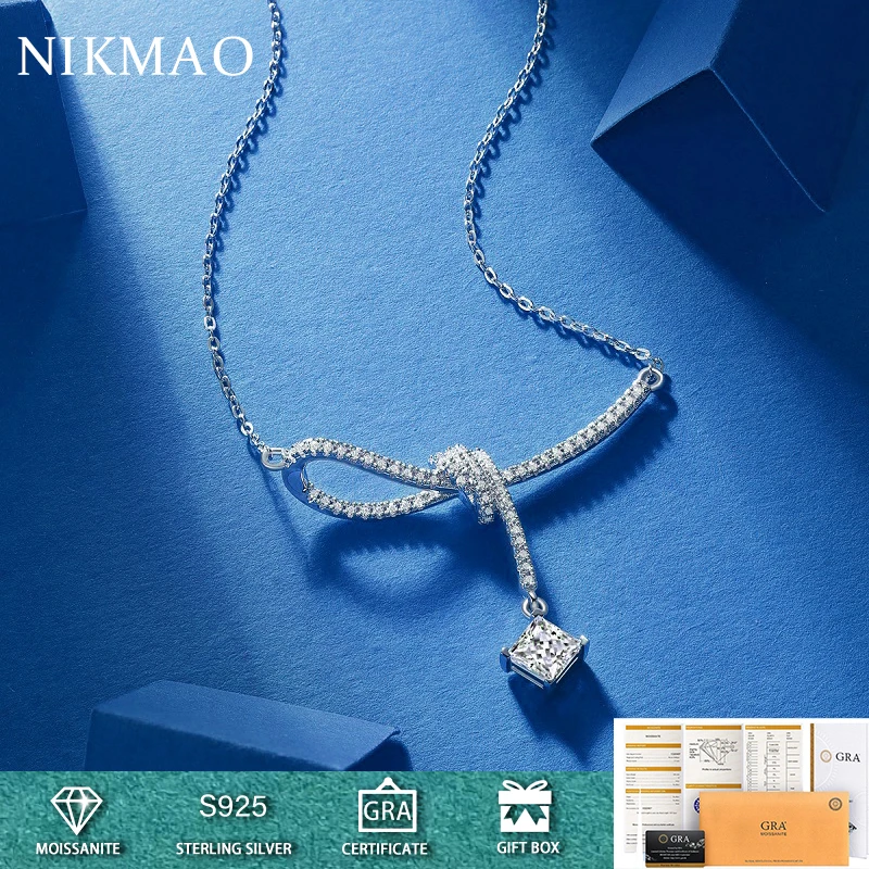 Женское колье с бриллиантами оригинальное Элегантное ожерелье подвеской из